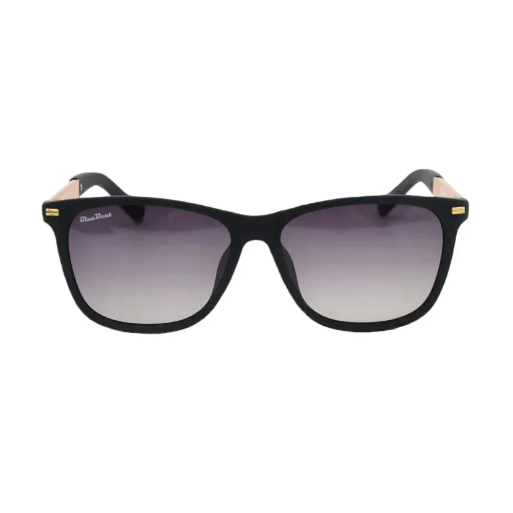 Blue Beat by Barakat Square Gold Sunglasses
