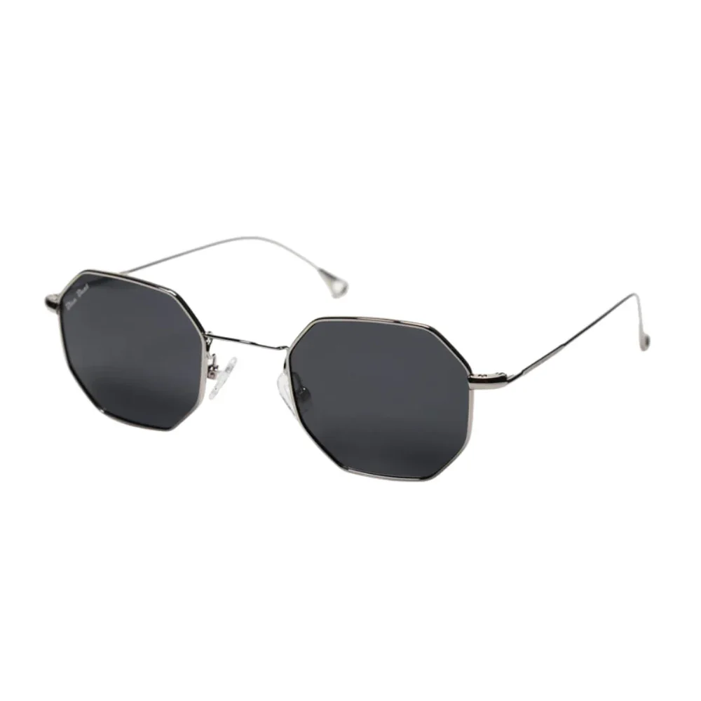 BlueBeat by Barakat Irregular Silver Sunglasses - Image 2