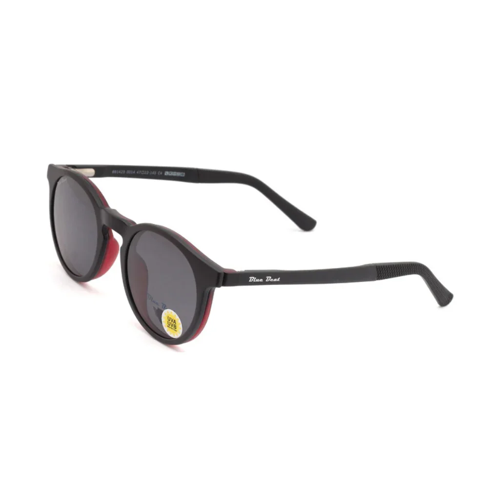 BlueBeat by Barakat Round Red Sunglasses 2-in-1 - Image 3