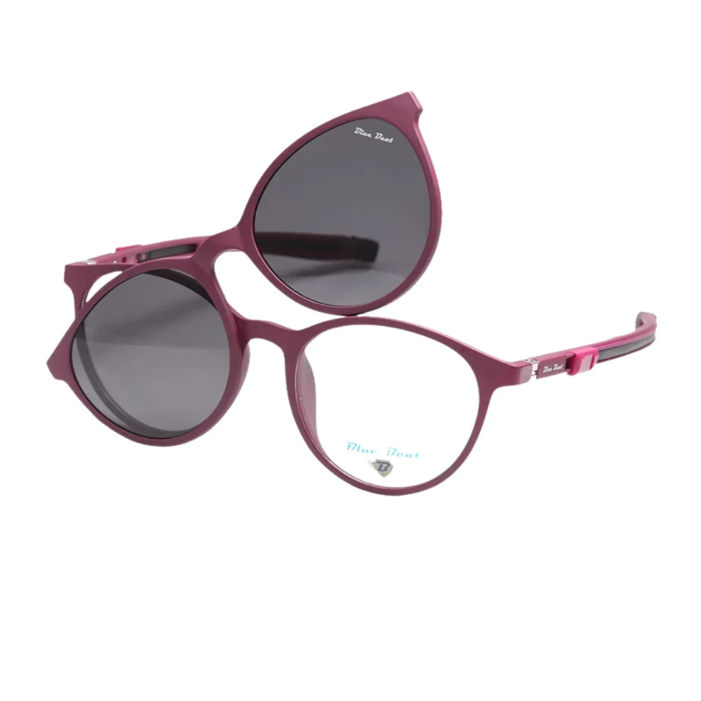 BlueBeat Kids by Barakat Cat-Eye Violet Sunglasses 2-in-1 - Image 2
