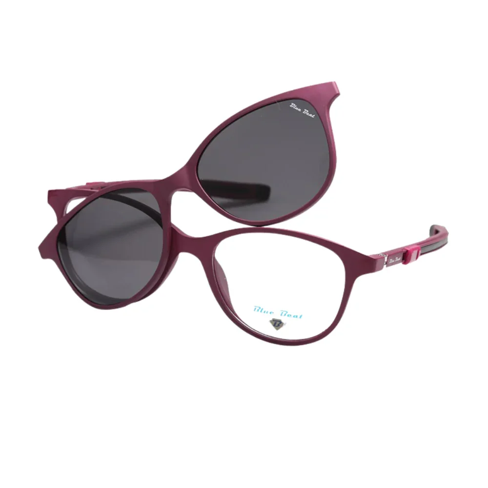 BlueBeat Kids by Barakat Cat-Eye Violet Sunglasses 2-in-1 - Image 2