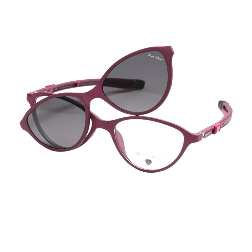 BlueBeat Kids by Barakat Cat-Eye Violet Sunglasses 2-in-1 - Image 2