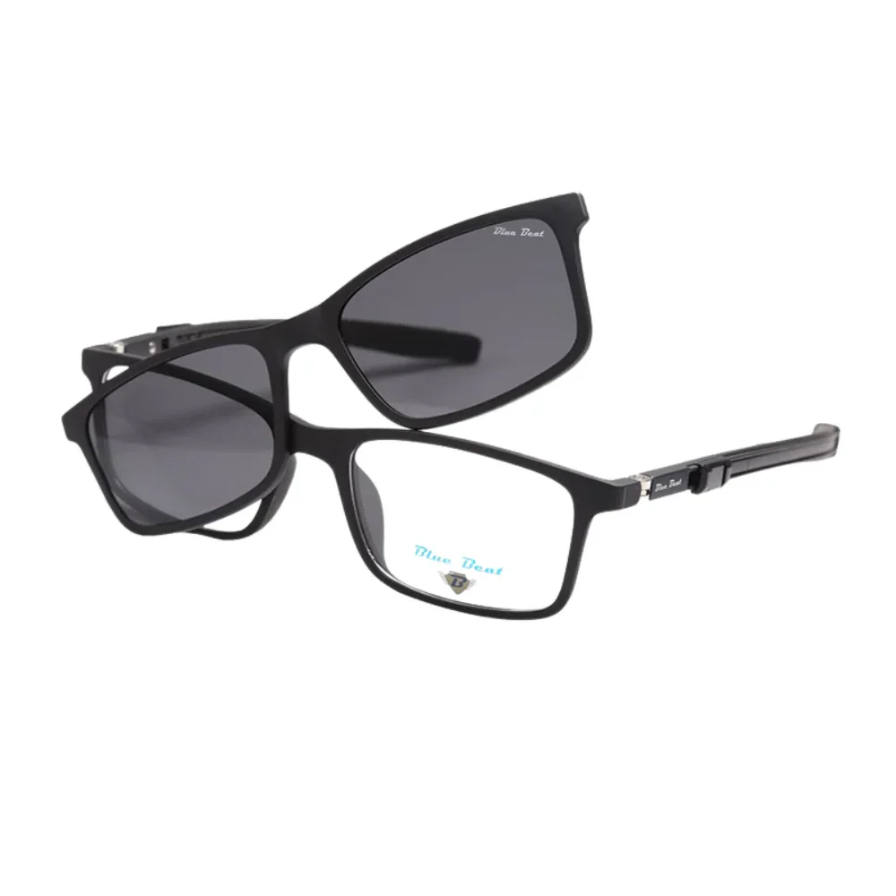 BlueBeat Kids by Barakat Rectangle Black Sunglasses 2-in-1 - Image 2