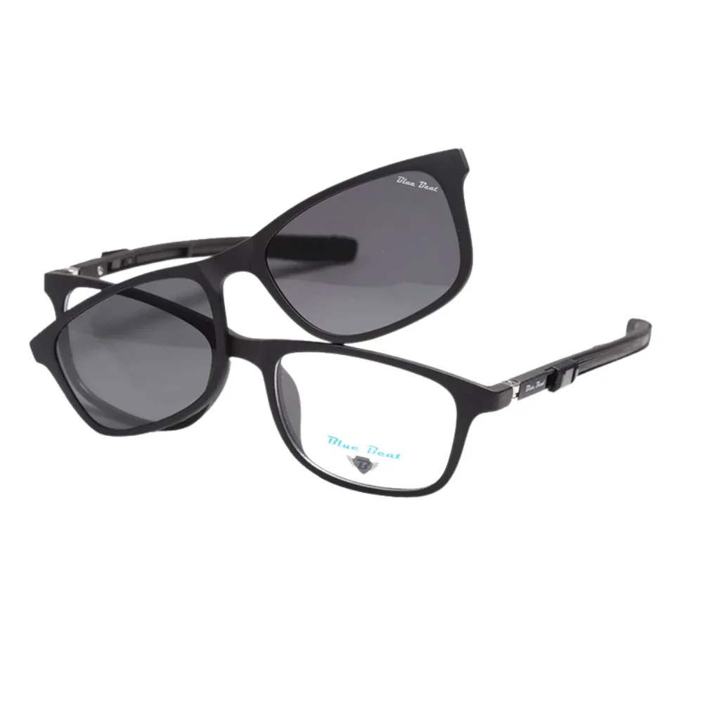 BlueBeat Kids by Barakat Rectangle Black Sunglasses 2-in-1 - Image 2