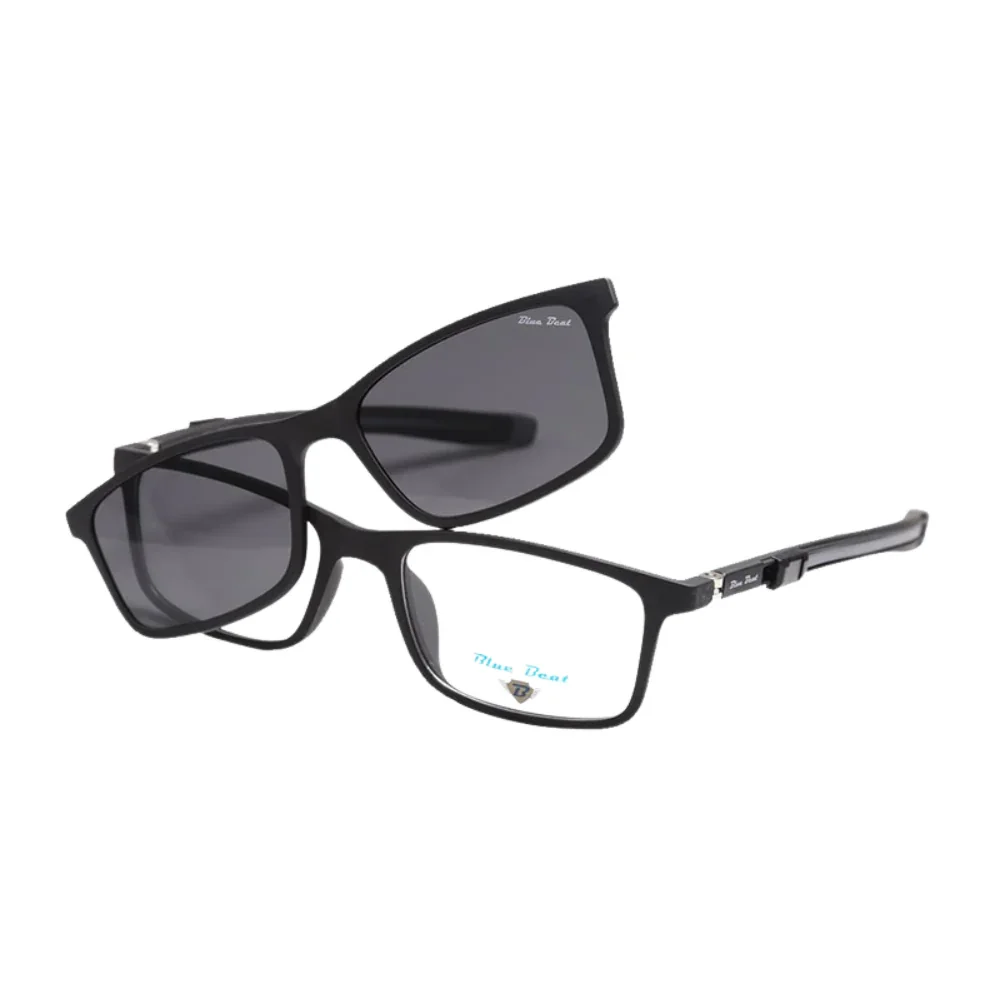 BlueBeat Kids by Barakat Rectangle Black Sunglasses 2-in-1 - Image 2