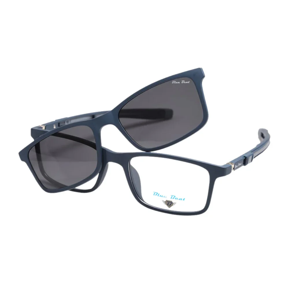 BlueBeat Kids by Barakat Rectangle Blue Sunglasses 2-in-1 - Image 2