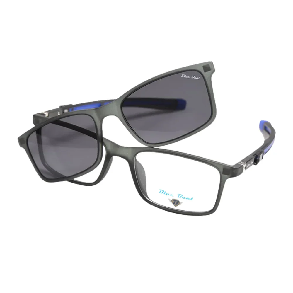 BlueBeat Kids by Barakat Rectangle Green Sunglasses 2-in-1 - Image 2