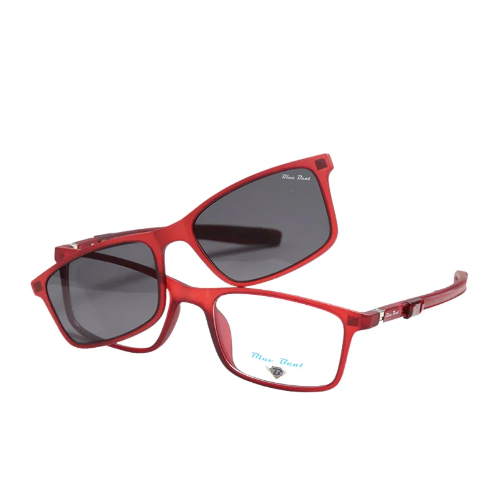 BlueBeat Kids by Barakat Rectangle Red Sunglasses 2-in-1 - Image 2