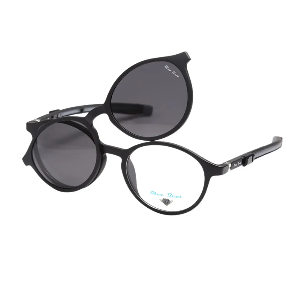 BlueBeat Kids by Barakat Round Black Sunglasses 2-in-1 - Image 2