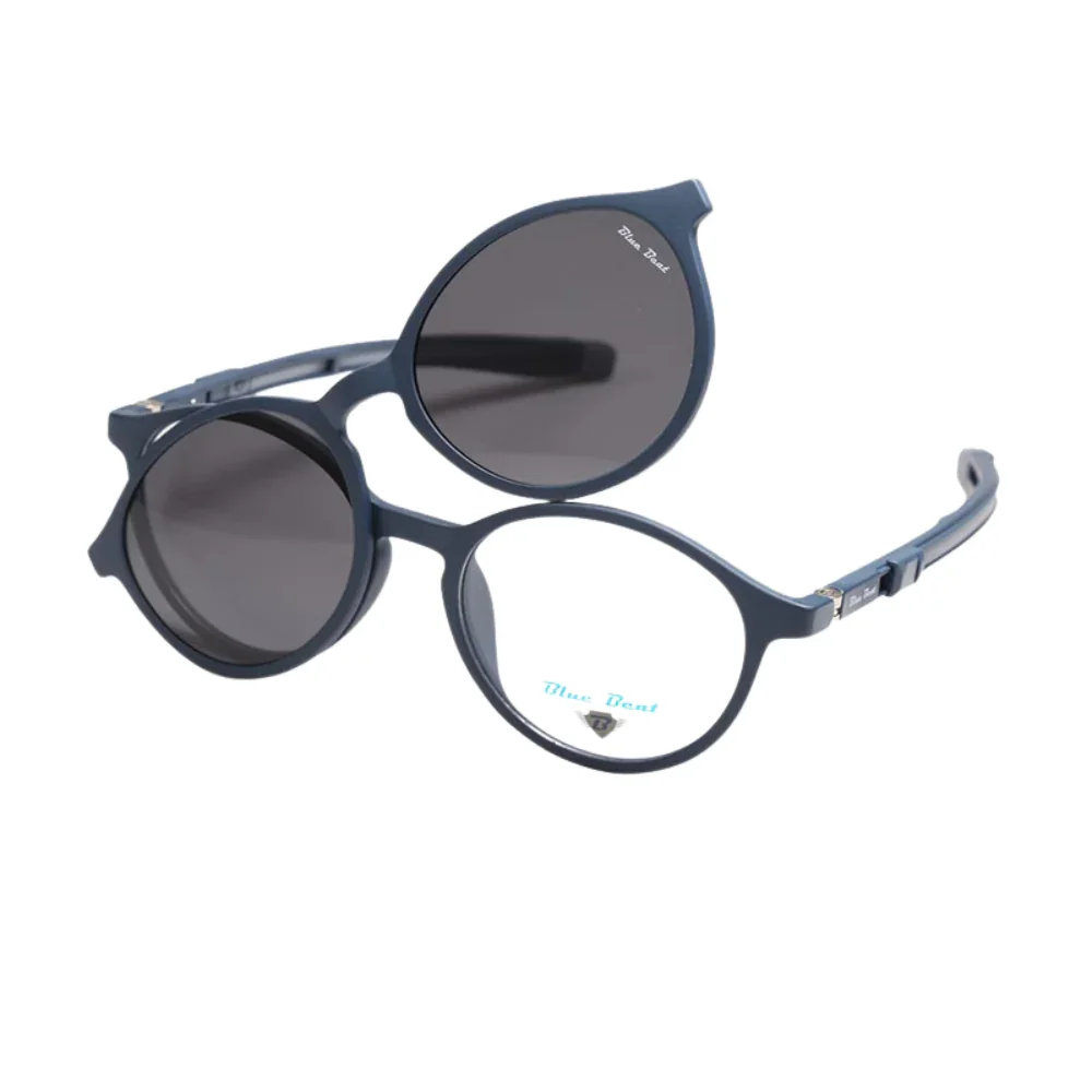 BlueBeat Kids by Barakat Round Blue Sunglasses 2-in-1 - Image 2
