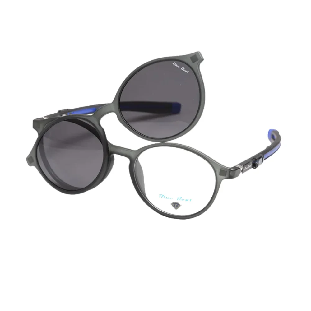 BlueBeat Kids by Barakat Round Green Sunglasses 2-in-1 - Image 2