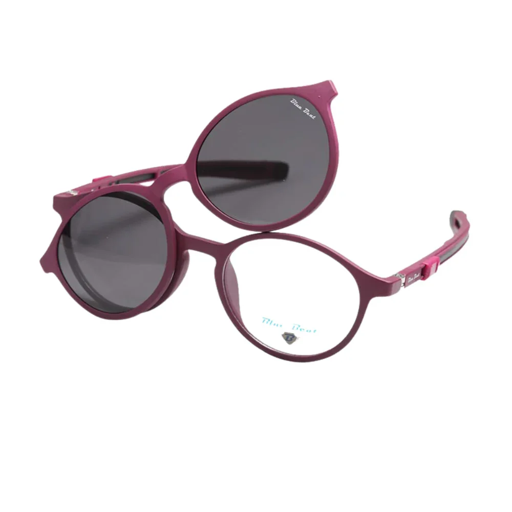 BlueBeat Kids by Barakat Round Violet Sunglasses 2-in-1 - Image 2