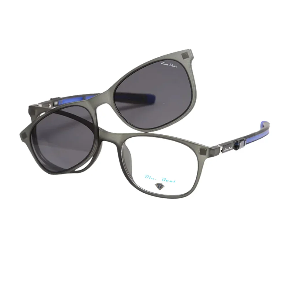 BlueBeat Kids by Barakat Square Gray Sunglasses 2-in-1 - Image 2