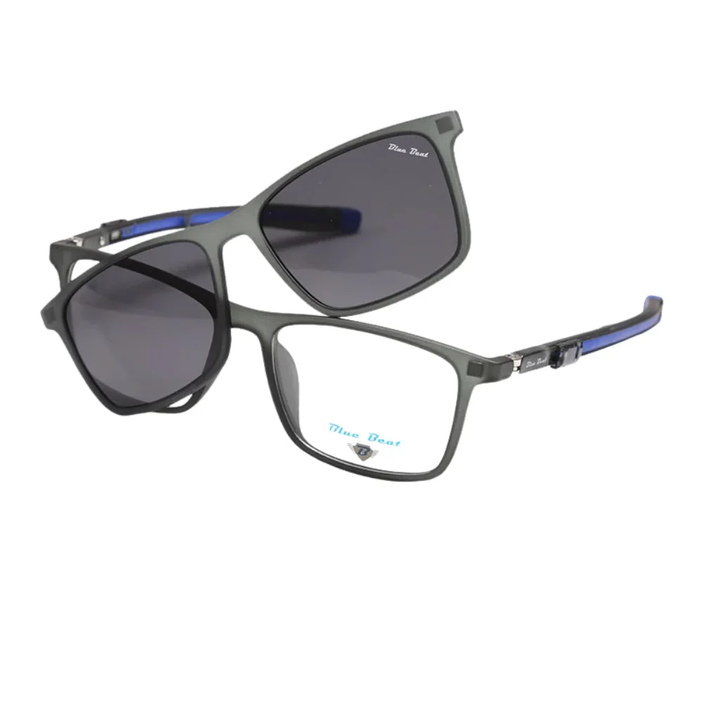 BlueBeat Kids by Barakat Square Gray Sunglasses 2-in-1 - Image 2