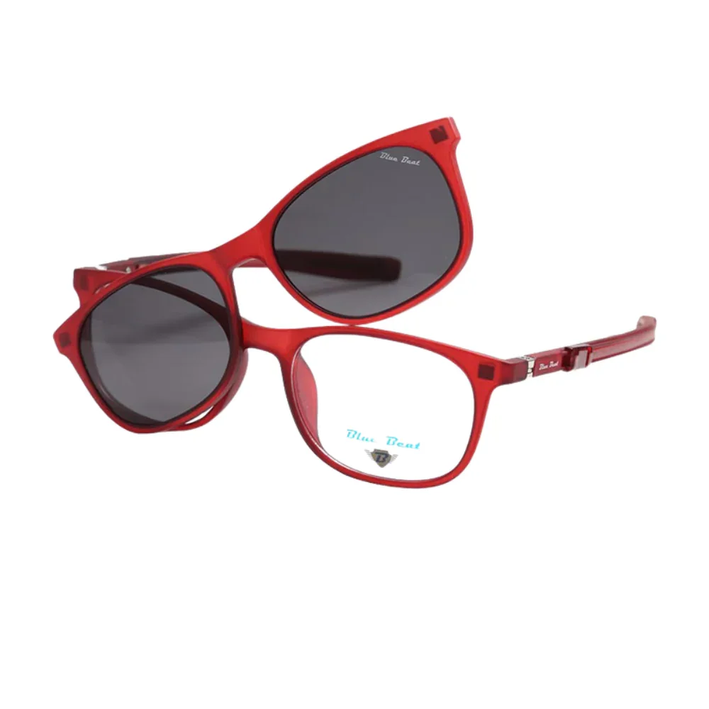 BlueBeat Kids by Barakat Square Red Sunglasses 2-in-1 - Image 2