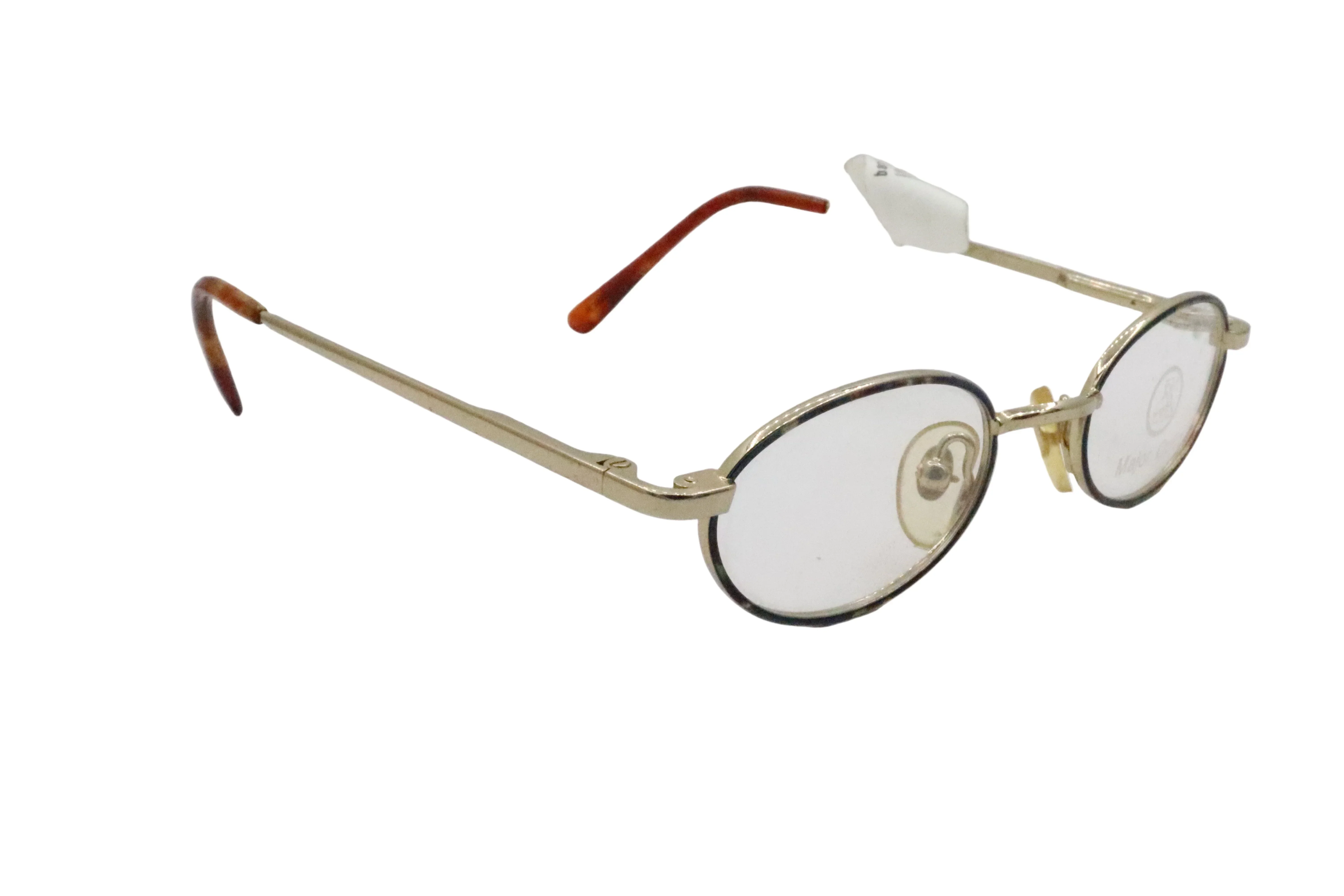 Major Optic Blue Round Metal Full Rim Eyeglasses for Kids - Image 2