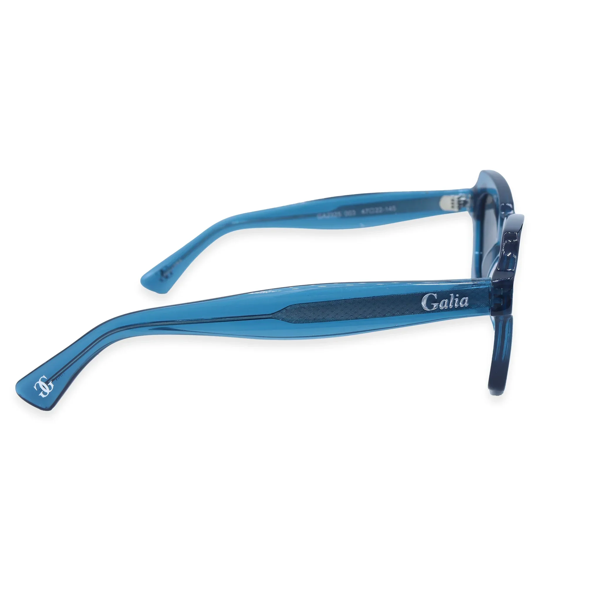 Galia  By Barakat Square Blue Sunglasses - Image 3