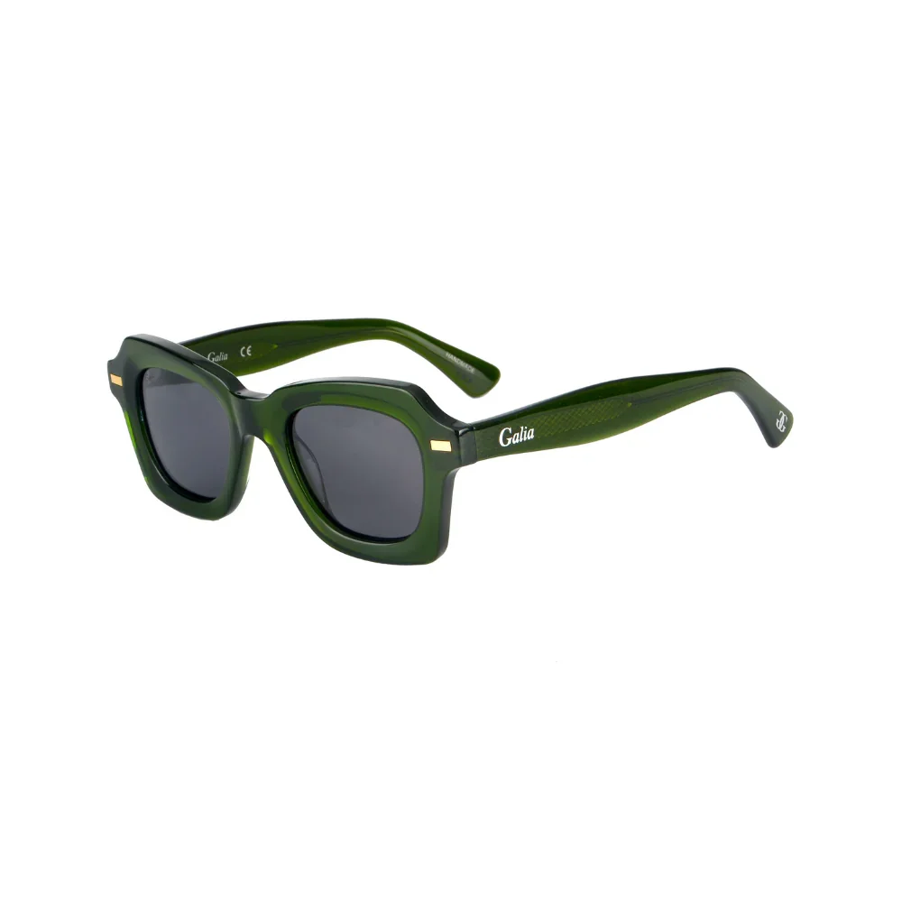 Galia  By Barakat Square Green Sunglasses - Image 2