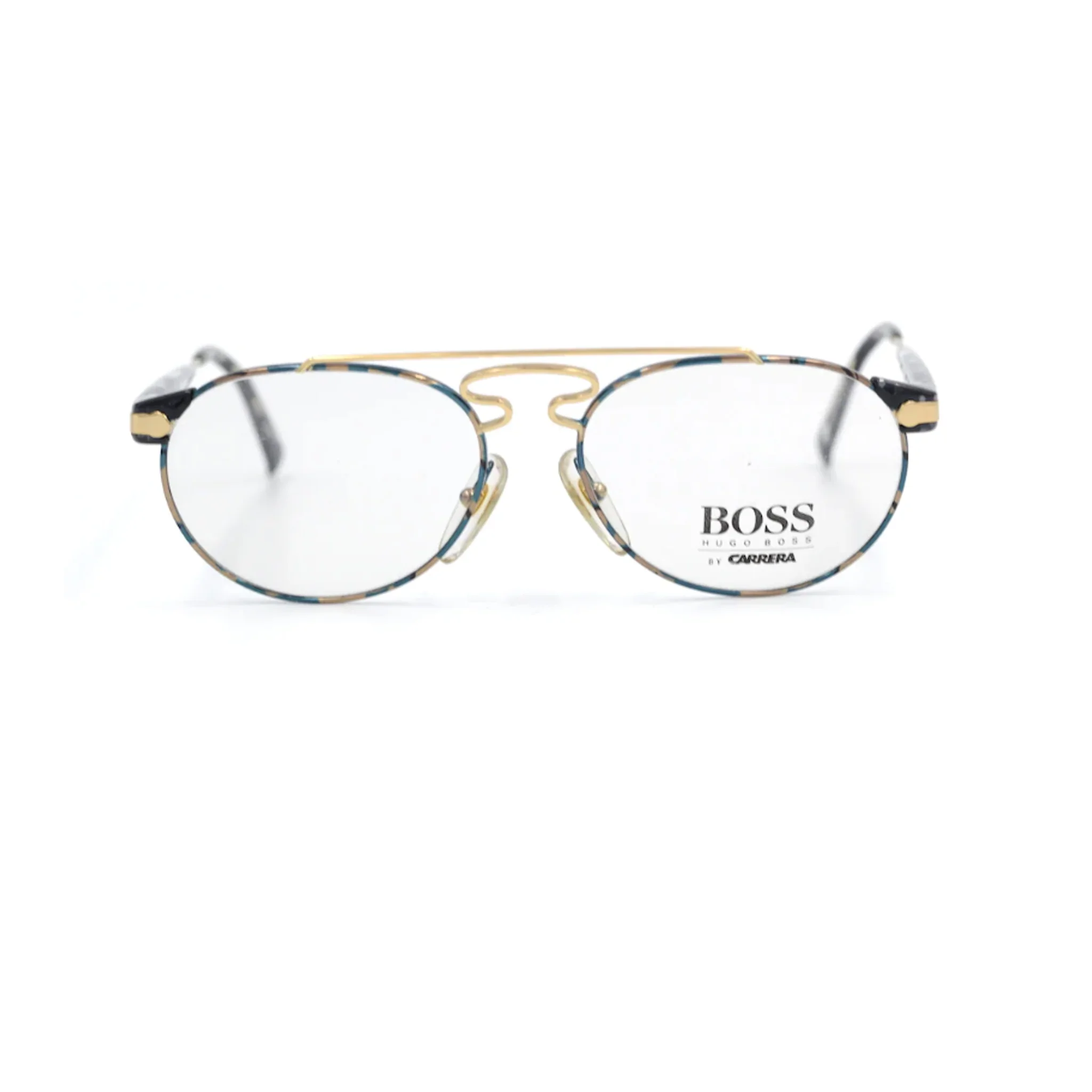 Hugo Boss by Carrera Gold Aviator Metal Full Rim Eyeglasses 5116