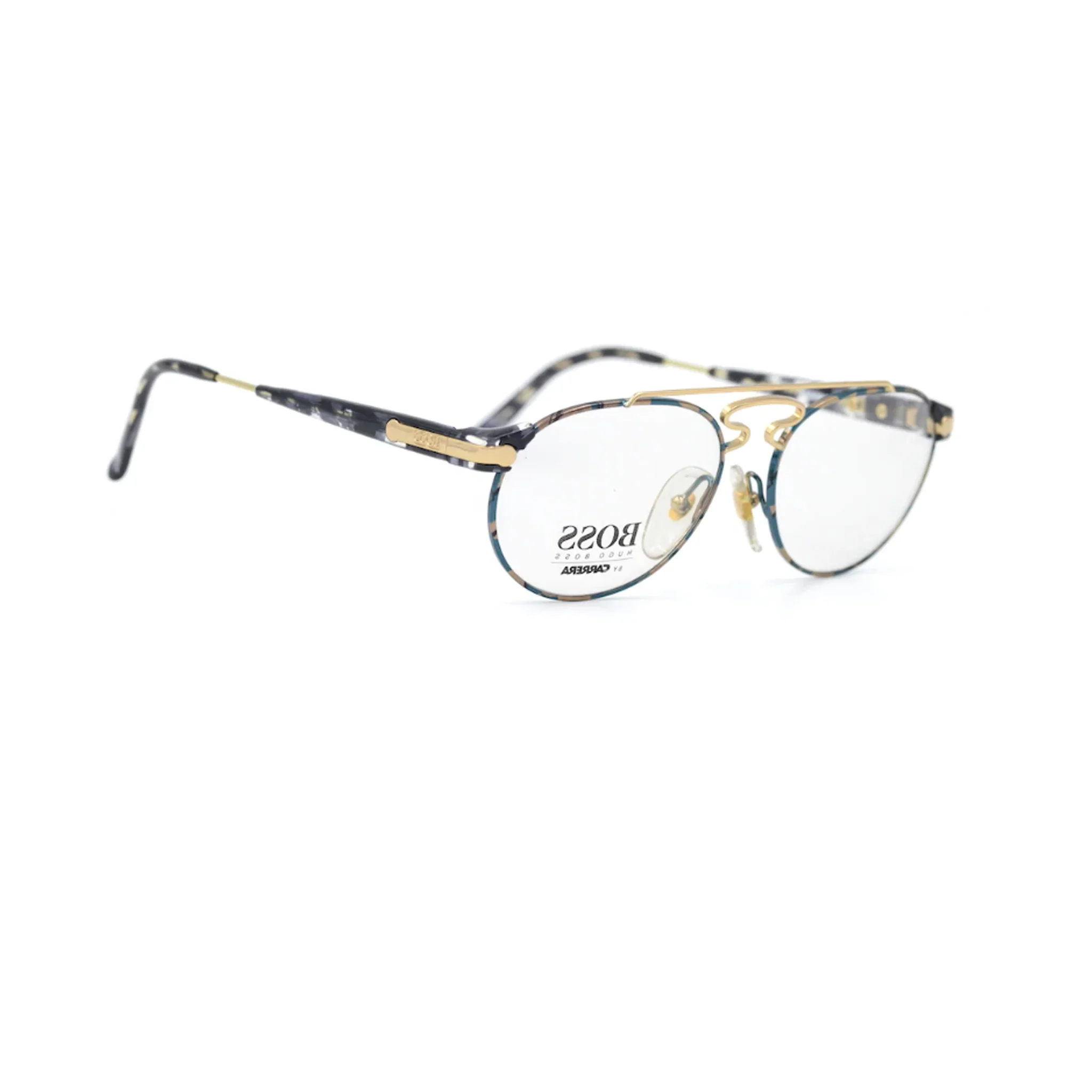Hugo Boss by Carrera Gold Aviator Metal Full Rim Eyeglasses 5116 - Image 2