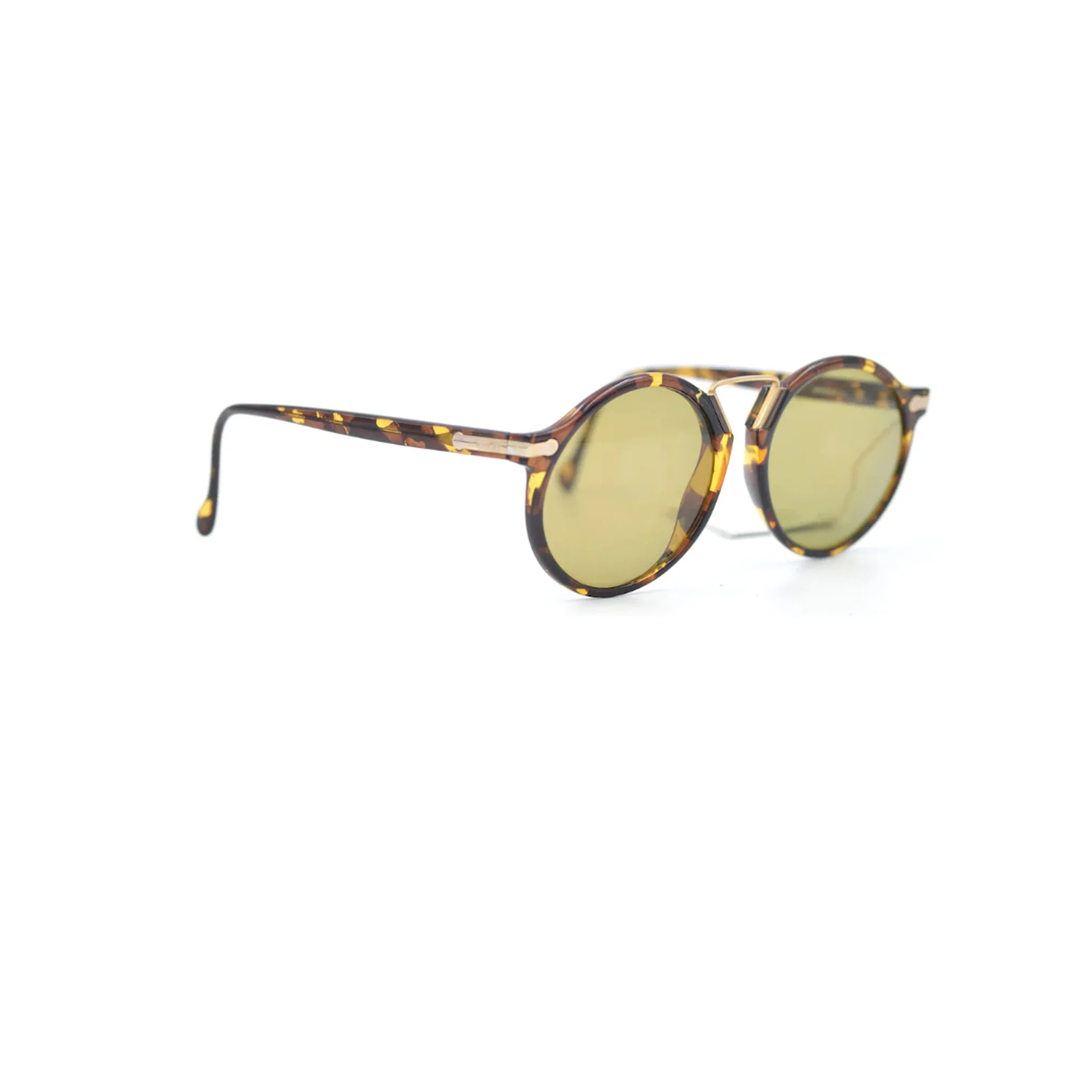 Hugo Boss by Carrera Gold Round Acetate Full Rim Sunglasses 5151 - Image 2