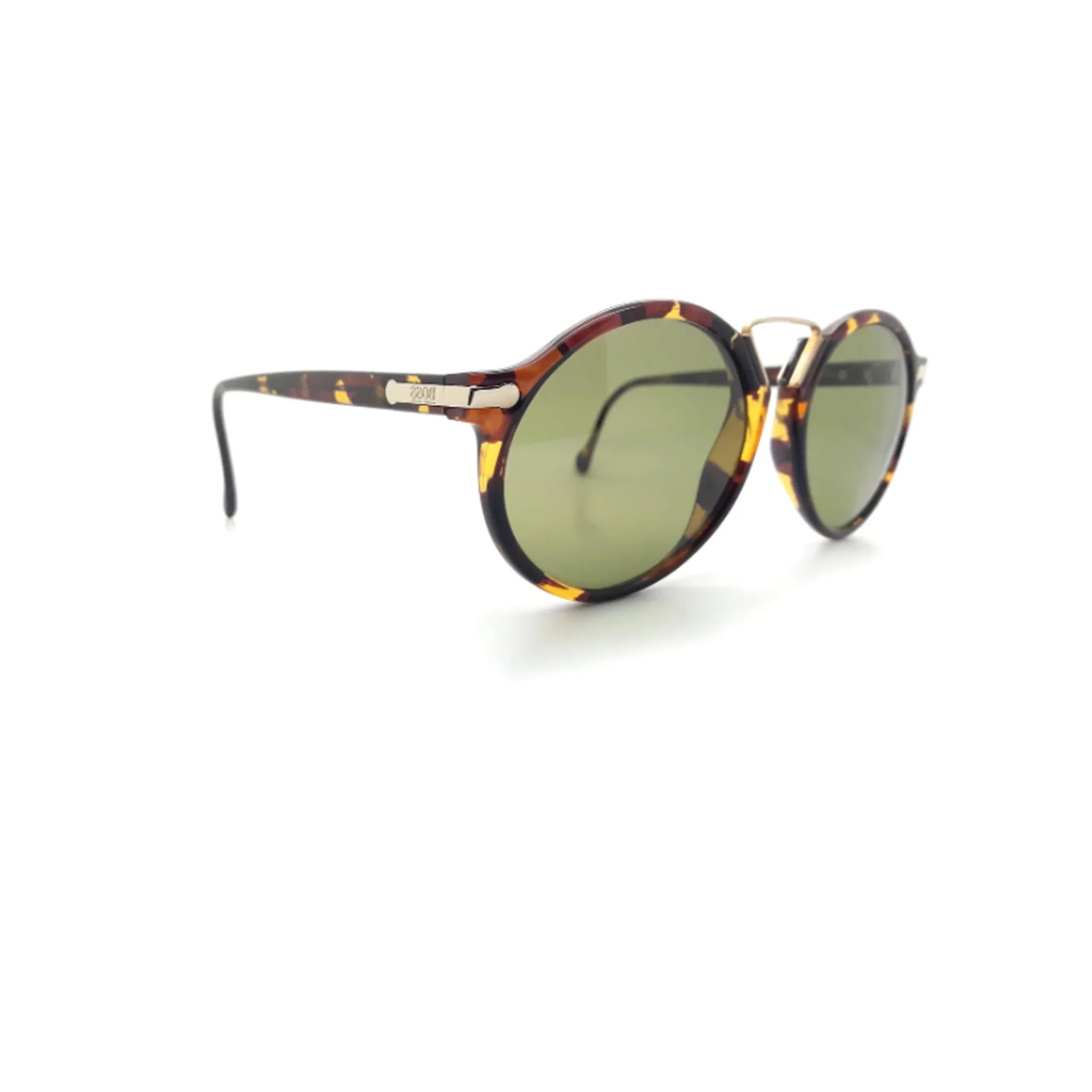Hugo Boss by Carrera Brown Round Acetate Full Rim Sunglasses 5151 - Image 2