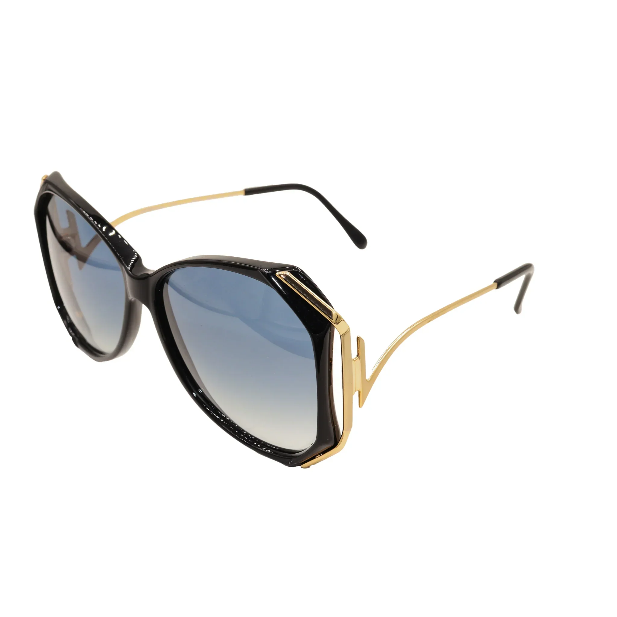 نظارات شمسية ذهبي/أسود من LUXOTTICA - Image 2