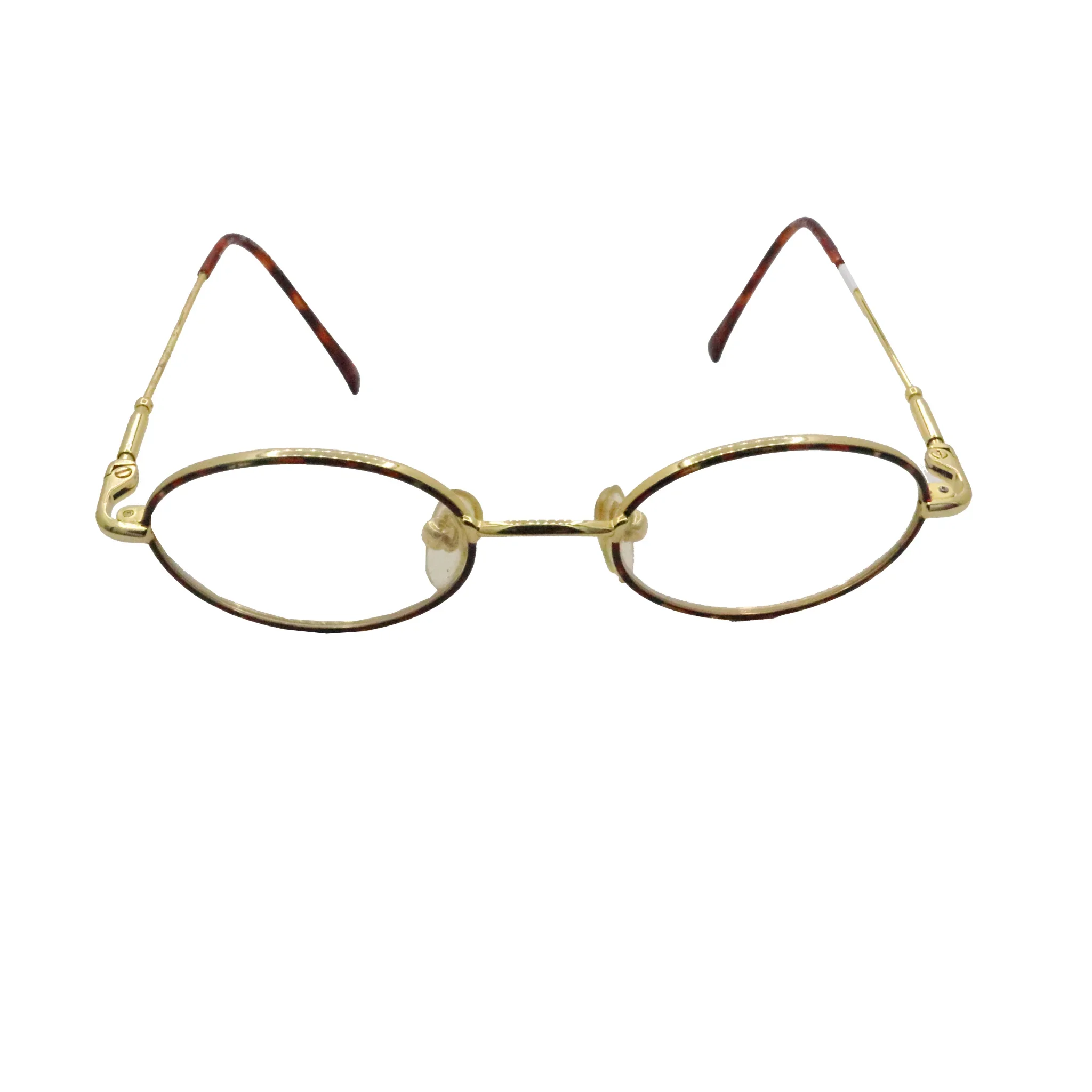 Major Optic Gold Round Metal Full Rim Eyeglasses for Kids
