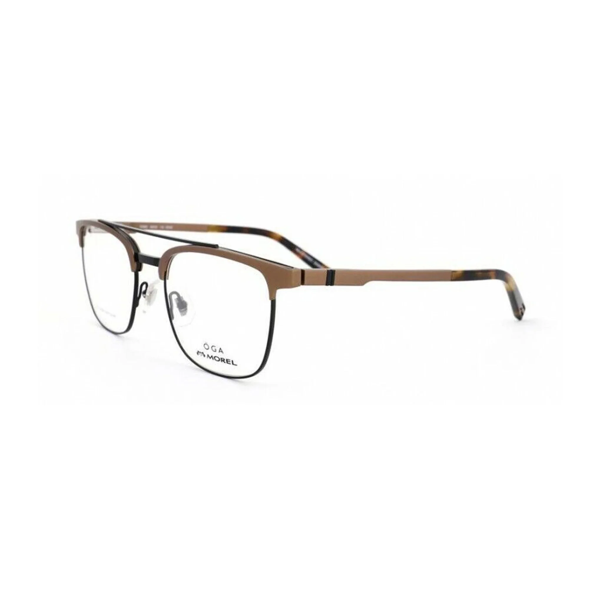 Oga By Morel Black Square Acetate Full Rim Eyeglasses. Made in France. 100920-Y22 MN06 - Image 2
