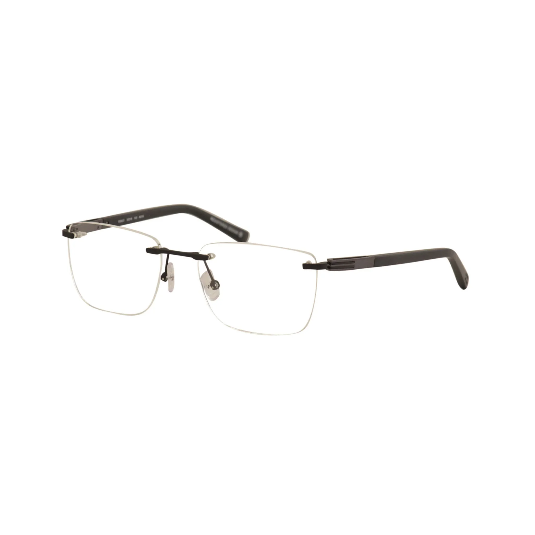 Oga By Morel Black Square Acetate Rimless Eyeglasses. Made in France. 100920-Y22 NG19 - Image 2