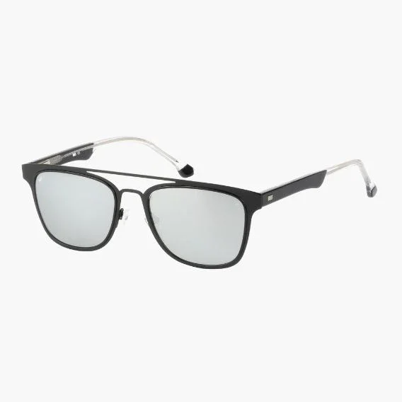 R&B Aviator Black Metal Full Rim Sunglasses - Image 2