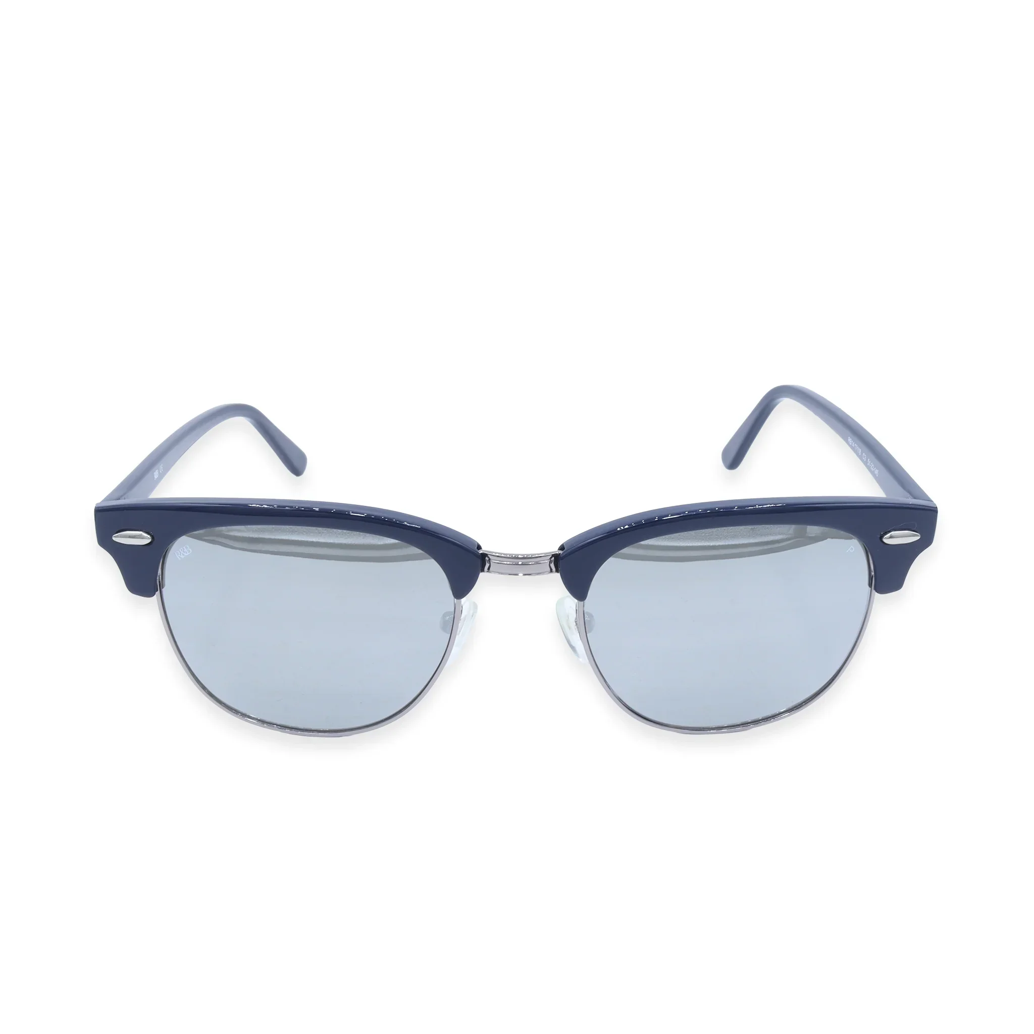 R&B Aviator Blue Metal Full Rim Sunglasses