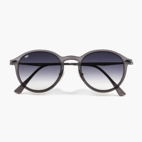 R&B Round Grey Acetate Full Rim Sunglasses - Image 3