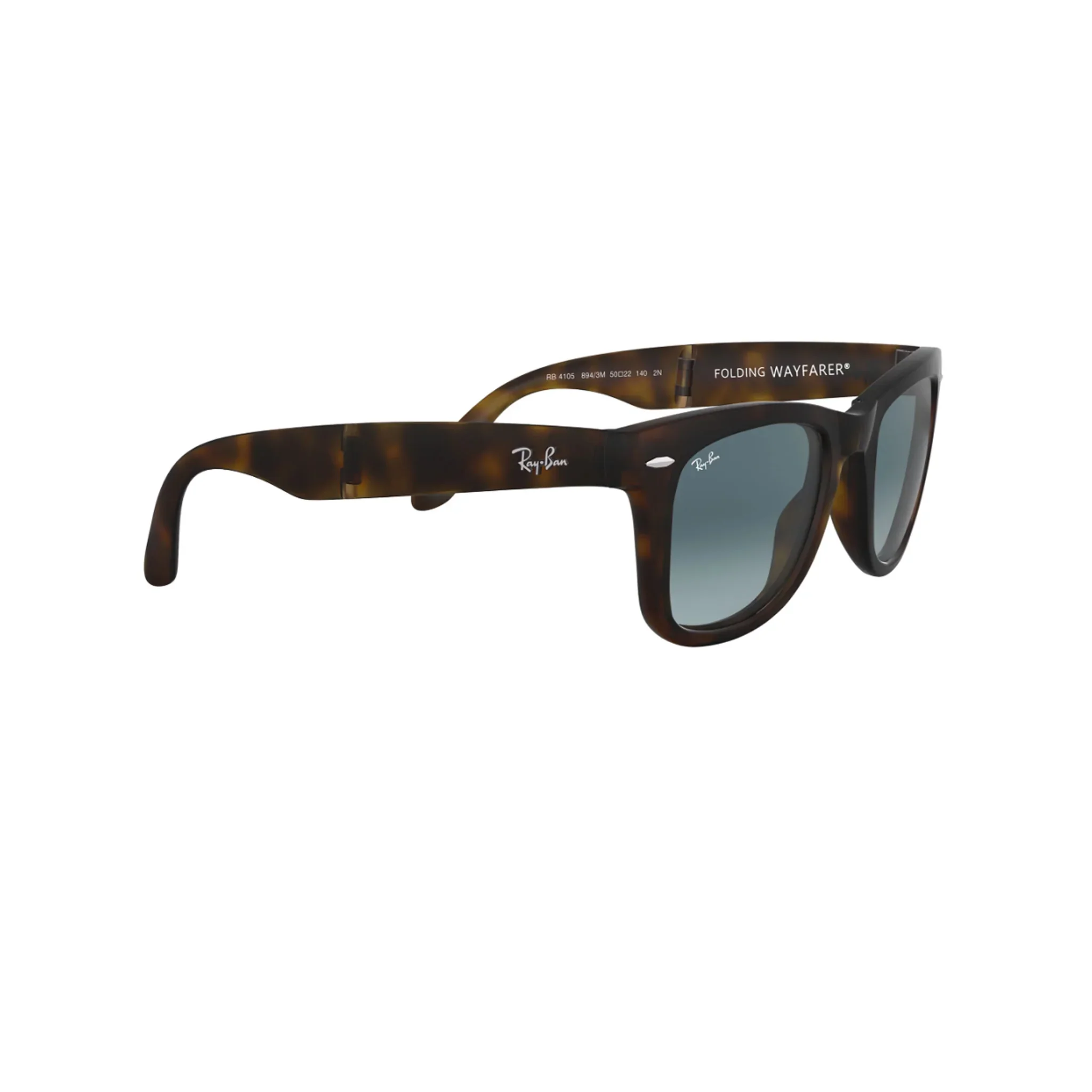 RayBan Square Black Folding Sunglasses - Image 2