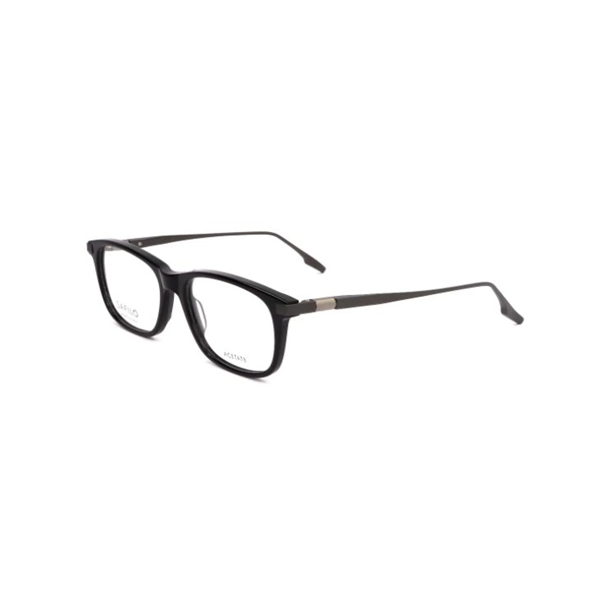 Safilo Calibro Black Rectangle Acetate Full Rim Eyeglasses - Image 2
