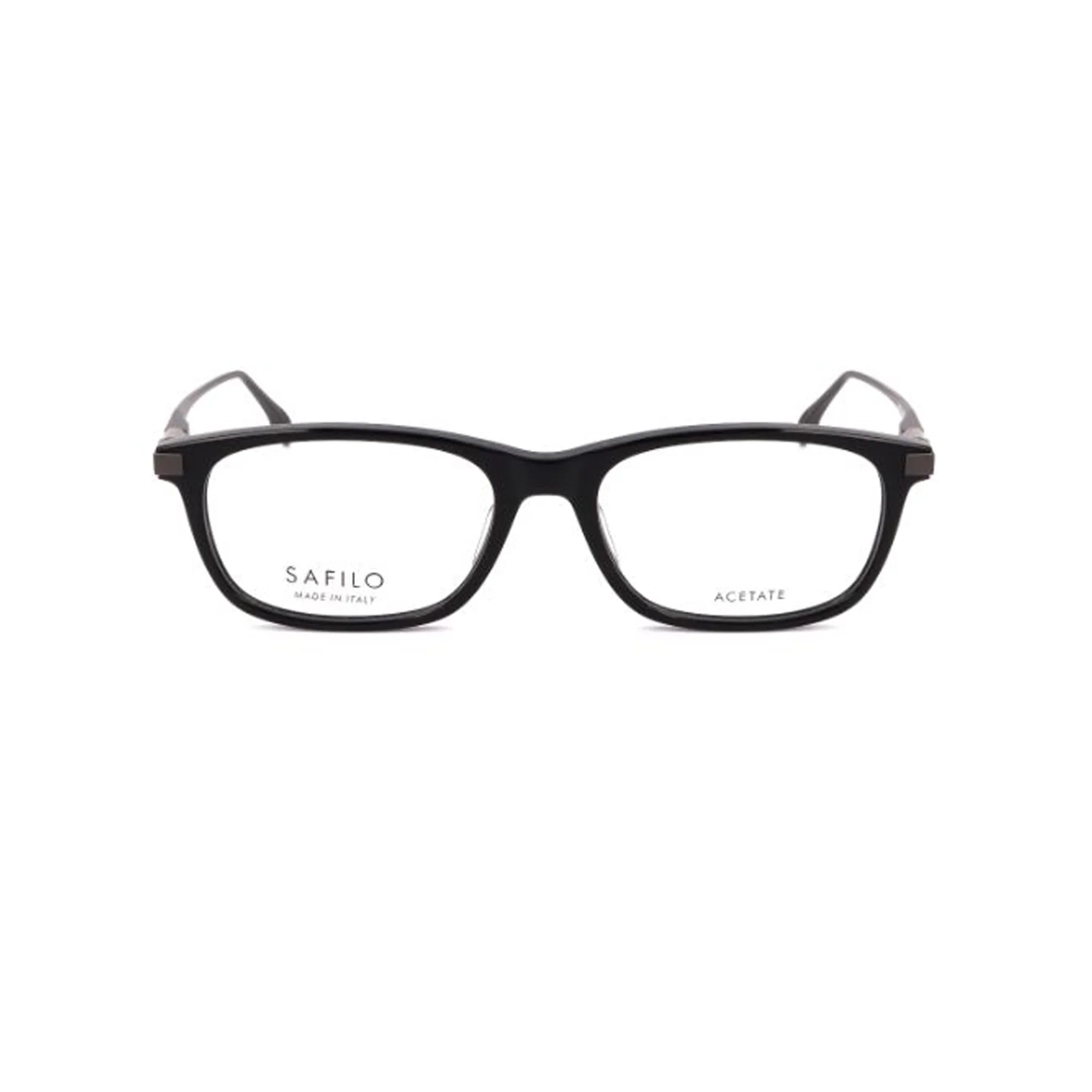 Safilo Calibro Grey Rectangle Acetate Full Rim Eyeglasses