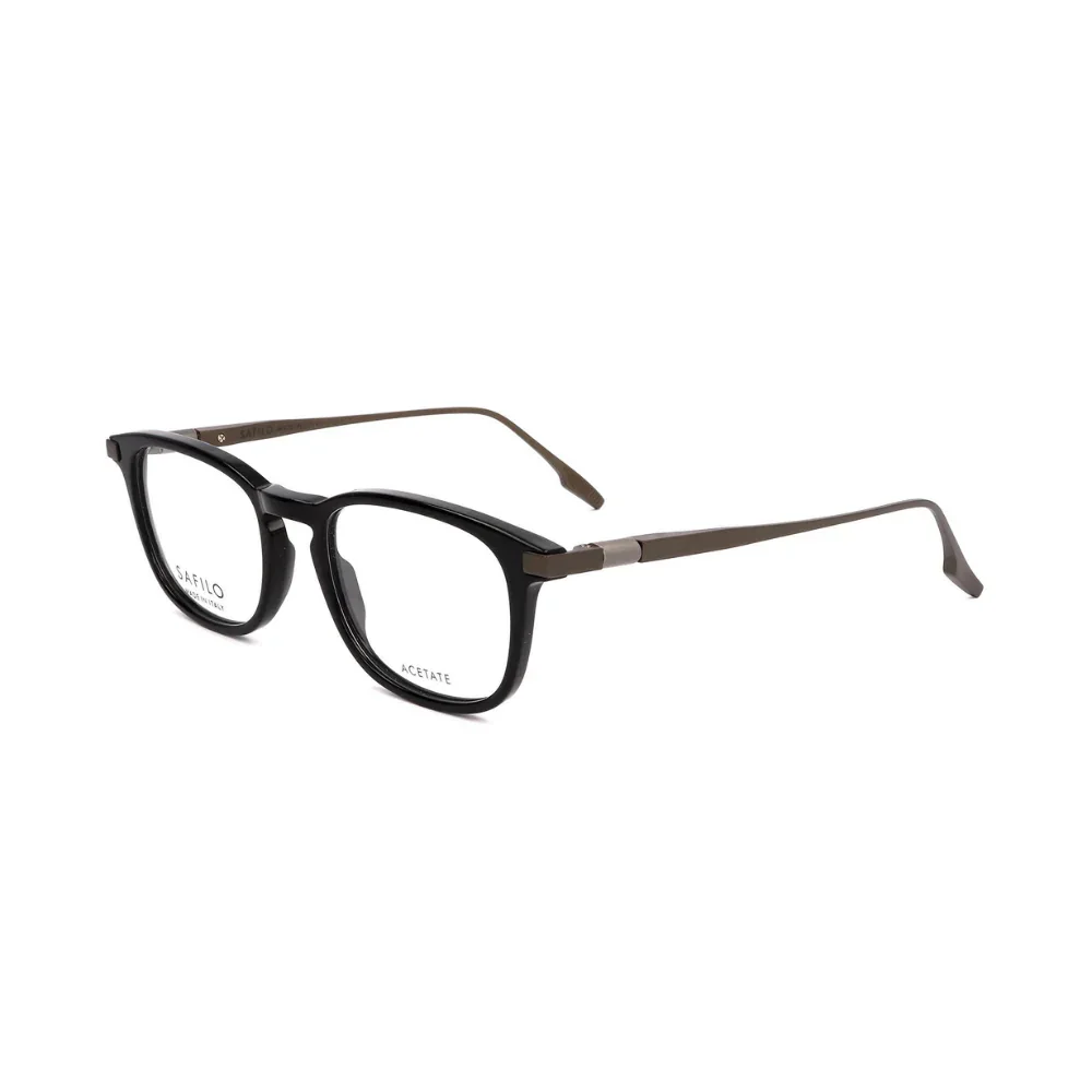 Safilo Calibro Grey Square Acetate Full Rim Eyeglasses - Image 2