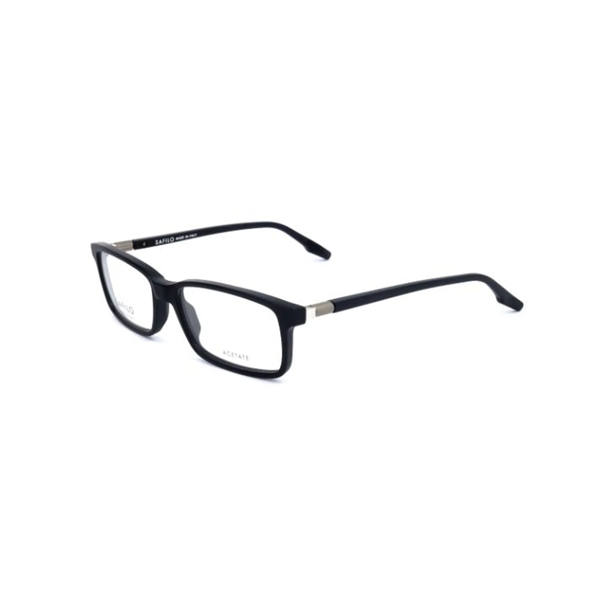 Safilo Lastra Black Rectangle Acetate Full Rim Eyeglasses - Image 2