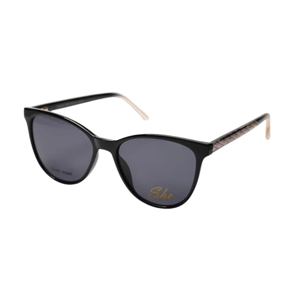 She  By Barakat Black Cat-Eye  Sunglasses - Image 2