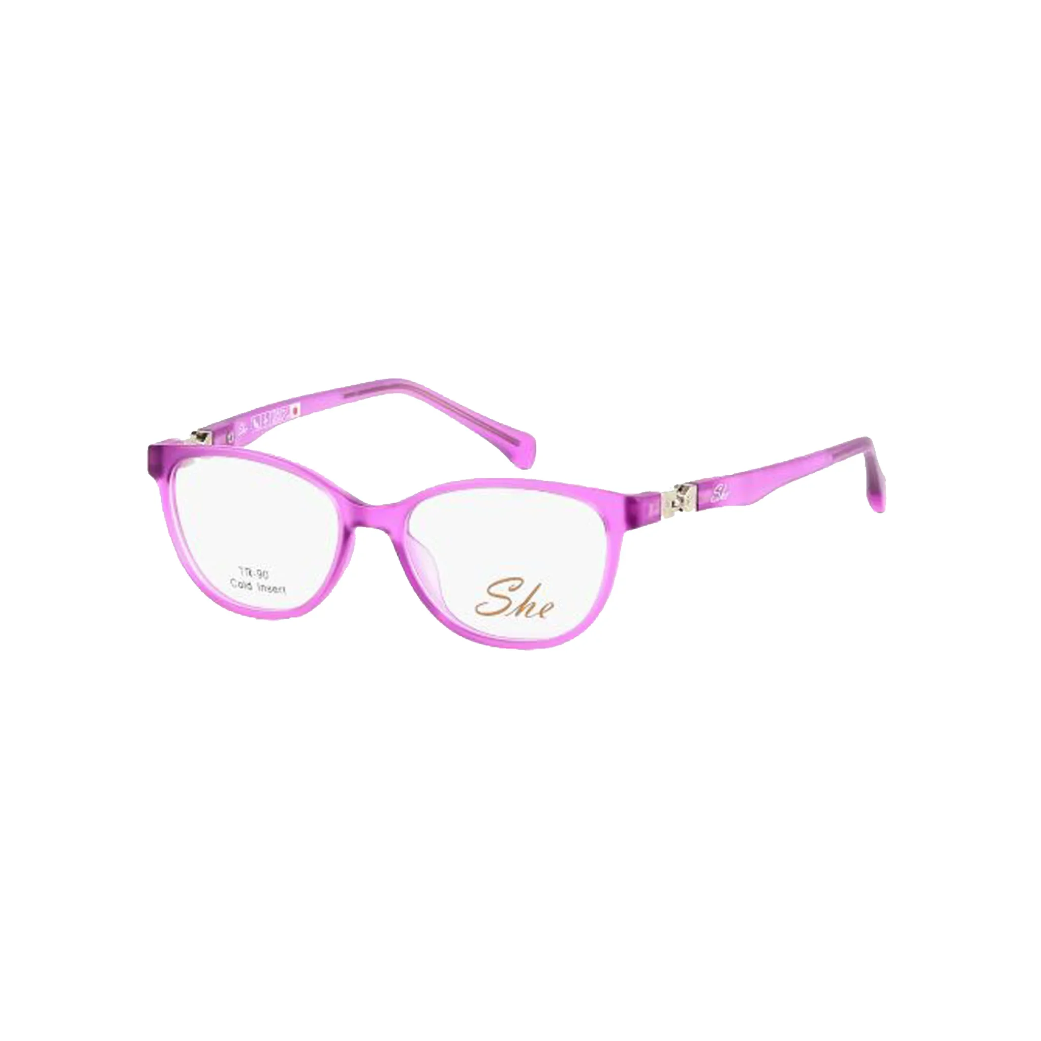 She Violet Cat-eye Acetate Full Rim Eyeglasses for Kids - Image 2