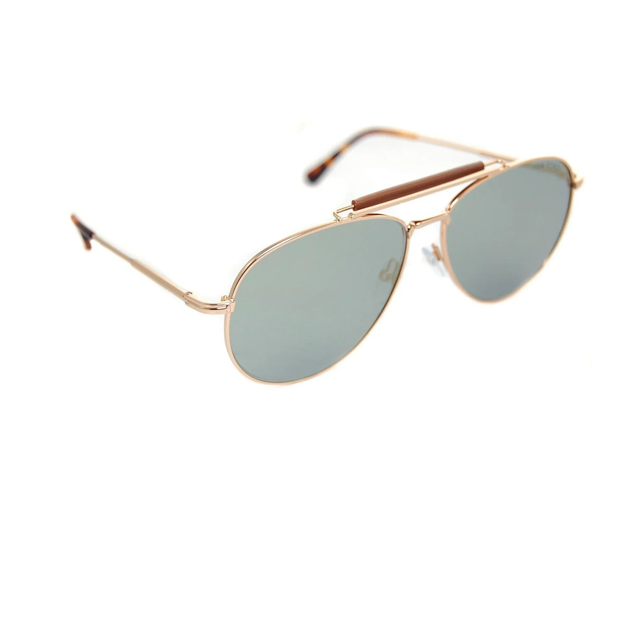 Tom Ford Gold Aviator Metal Full Rim Sunglasses TF536-Y22 - Image 2
