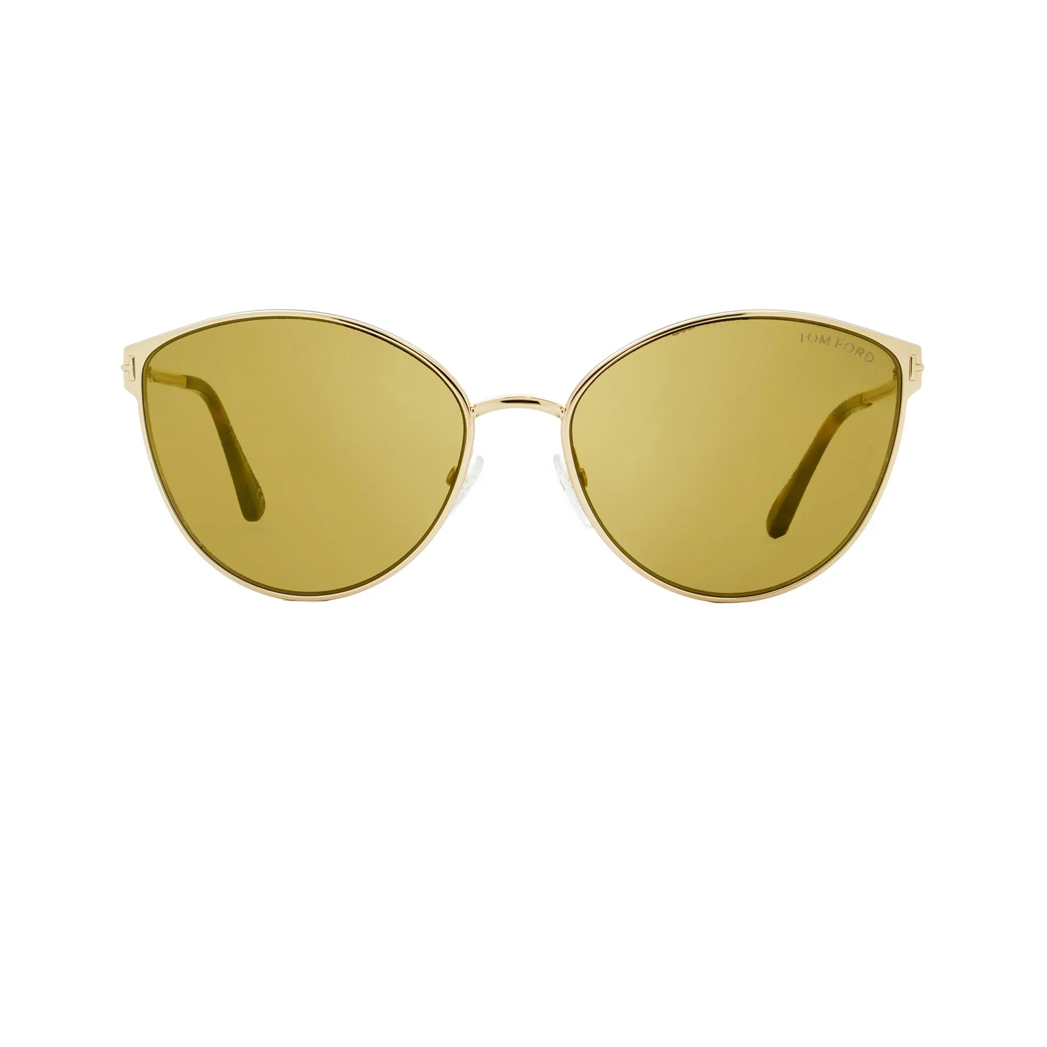 Tom Ford Gold Cat-Eye Metal Full Rim Sunglasses TF654-Y22
