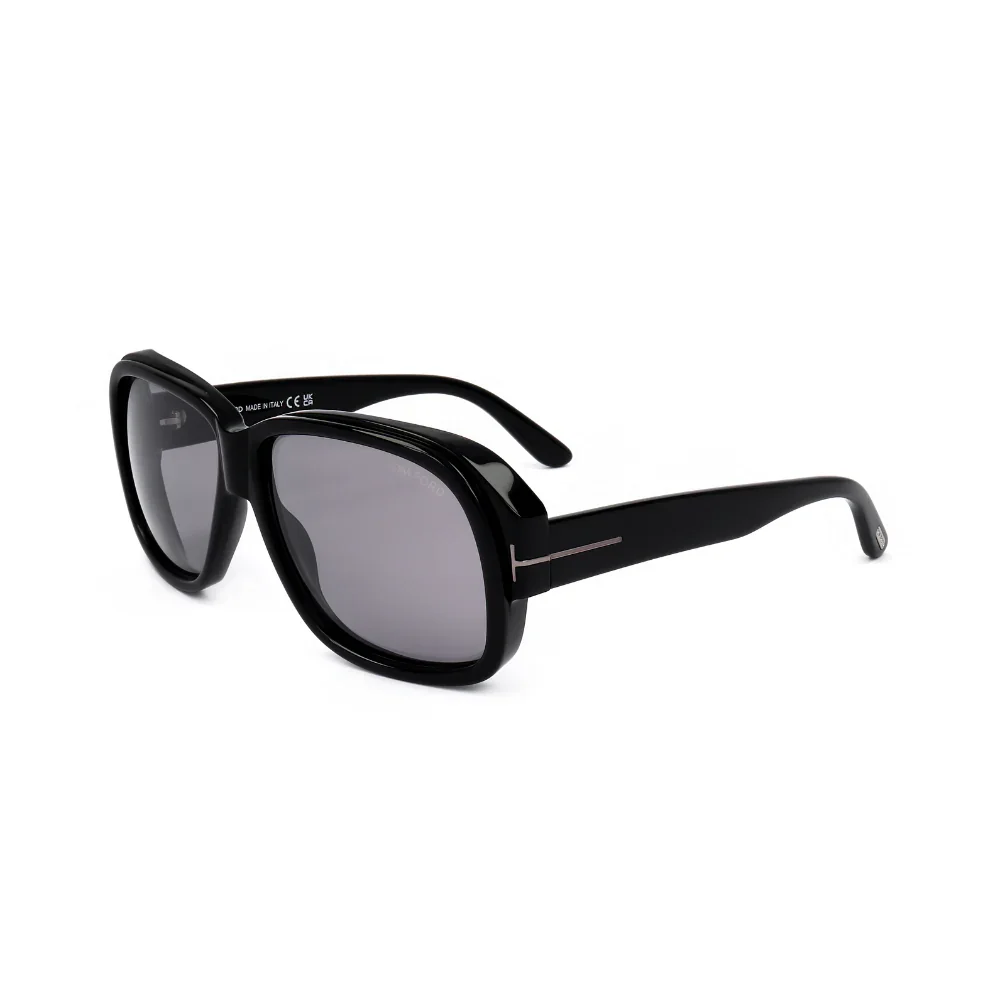 Tom Ford Sunglasses Black Lyle Grey Square Large - Image 2