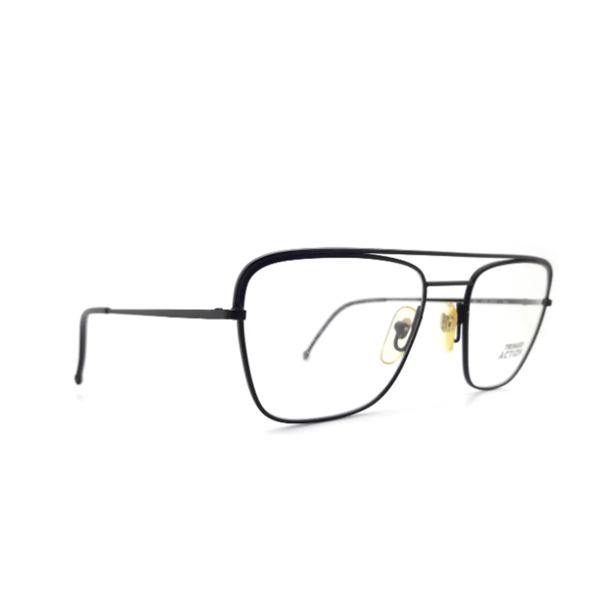 Trussardi Action Black Aviator Metal Full Rim Eyeglasses. Made in Italy ACTION-36 010 - Image 2