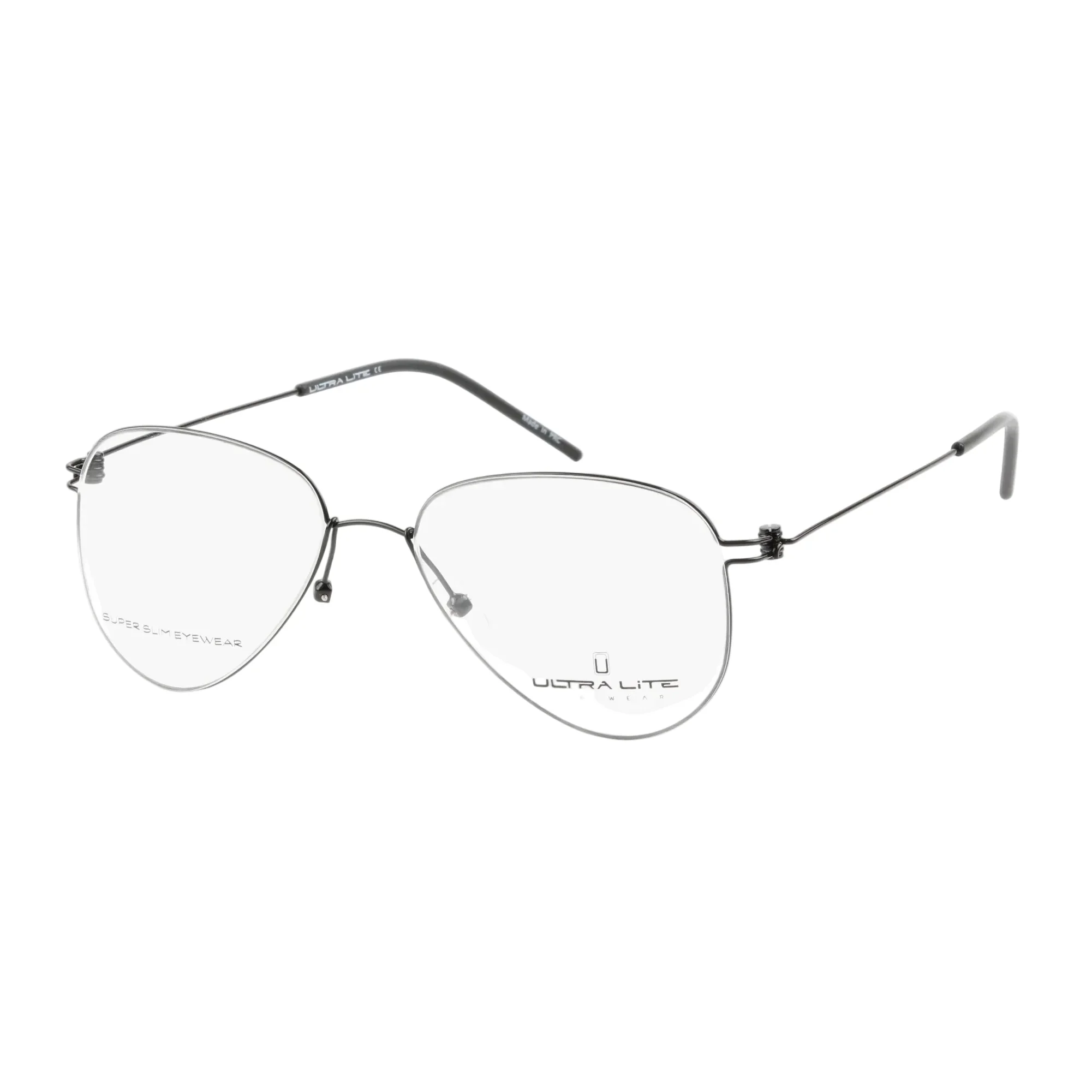 Ultra Lite Black Aviator Metal Full Rim Eyeglasses UL918 104-Y20 - Image 2