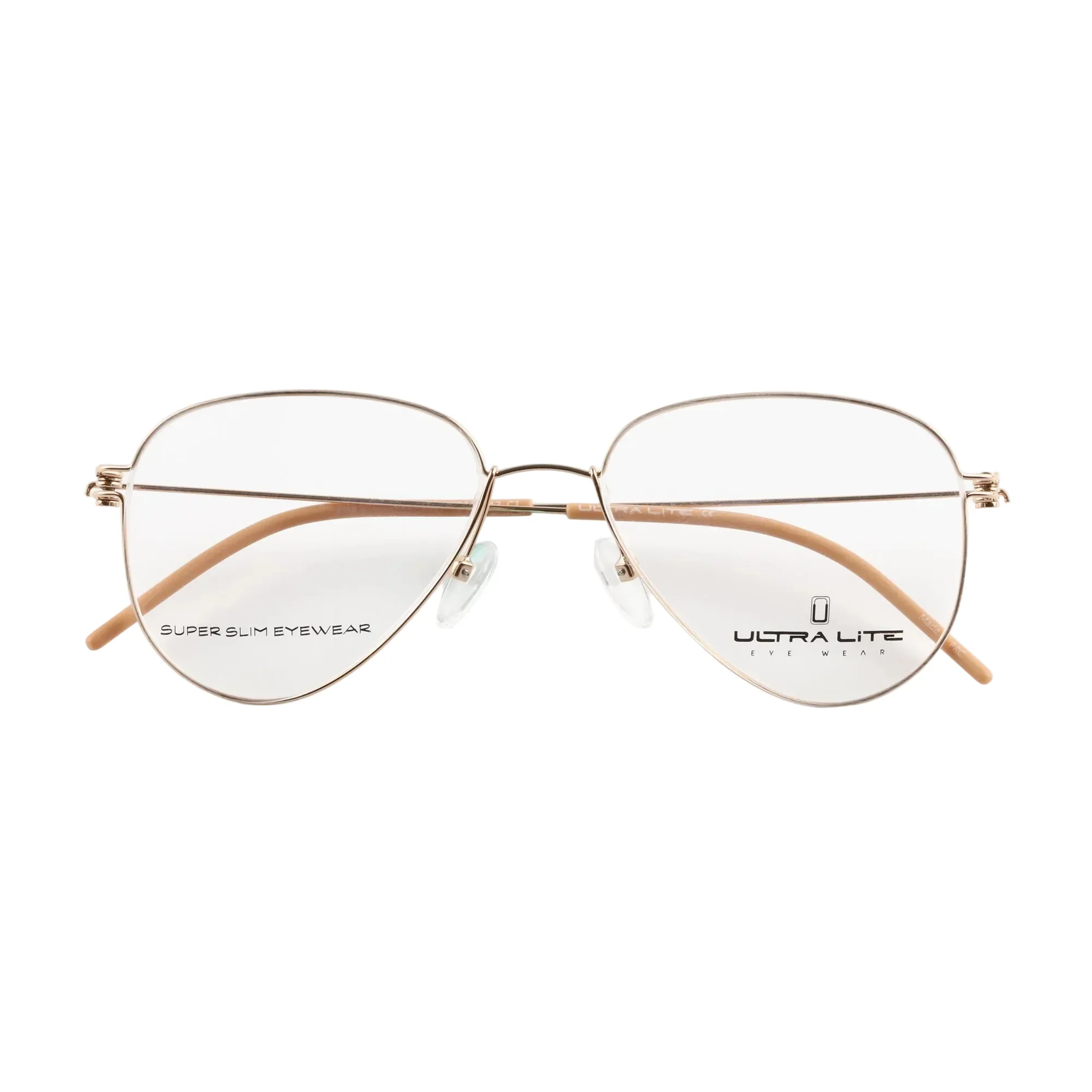 Ultra Lite Gold Aviator Metal Full Rim Eyeglasses UL918 104-Y20 - Image 3