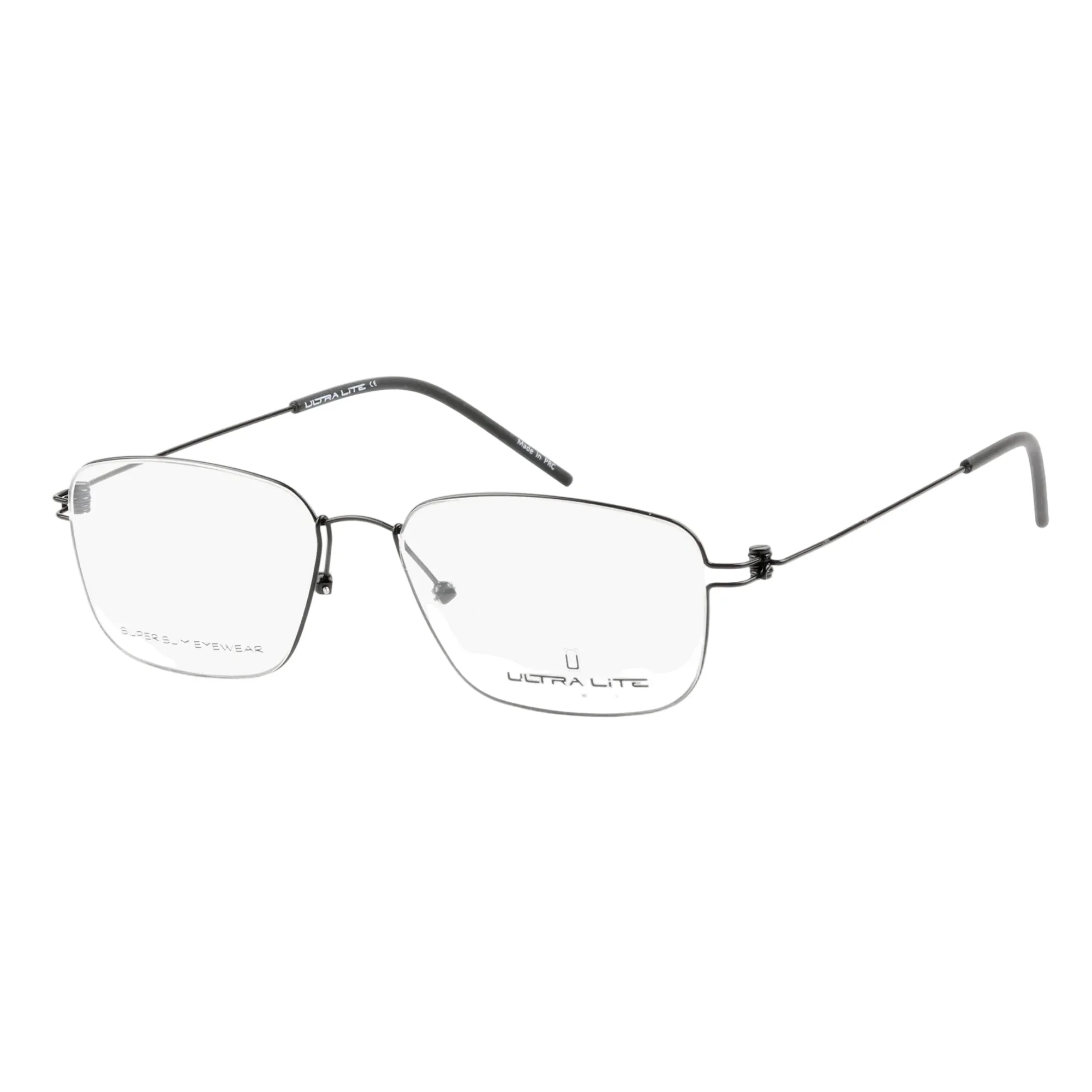 Ultra Lite Black Square Metal Full Rim Eyeglasses UL918 105-Y20 - Image 2