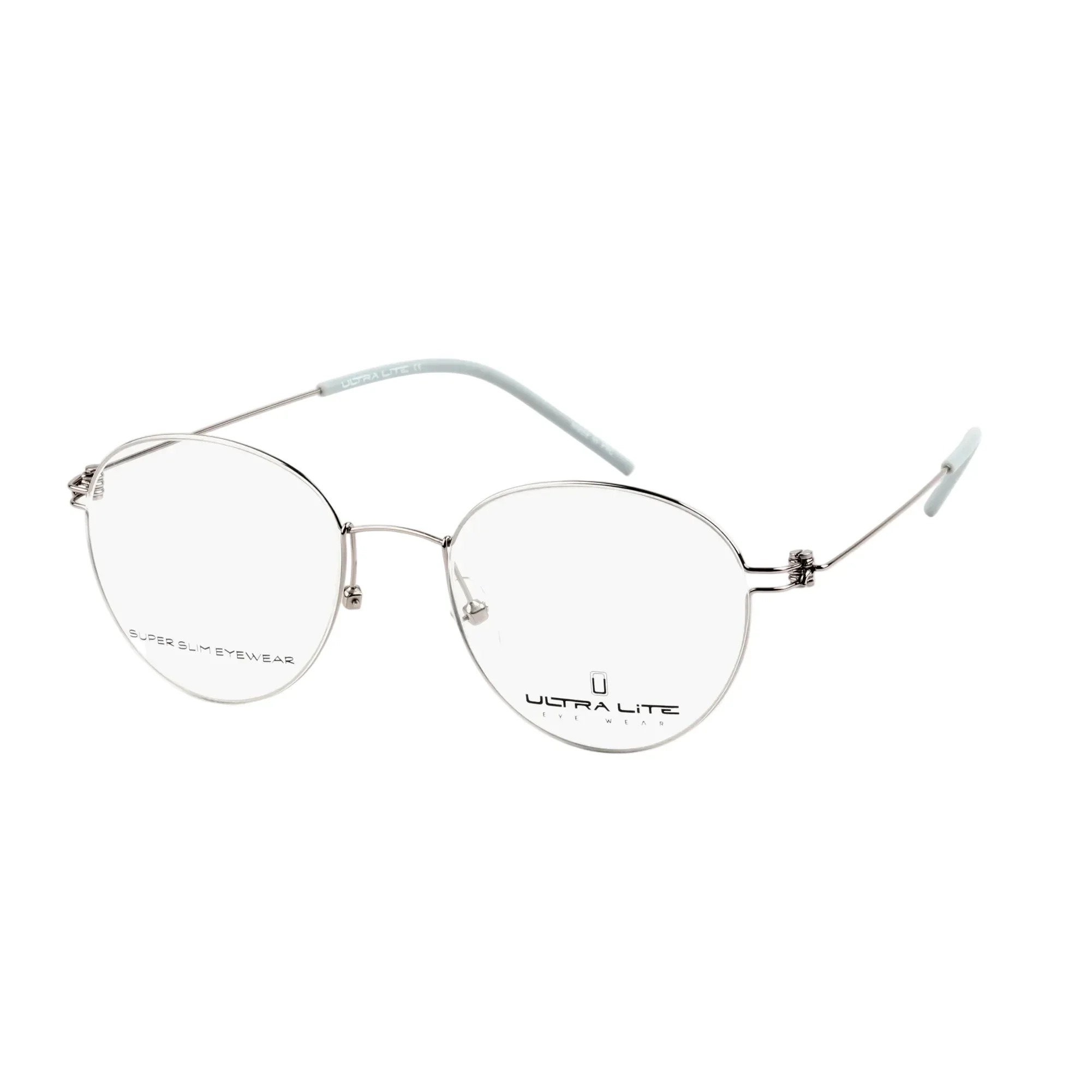 Ultra Lite Grey Round Metal Full Rim Eyeglasses UL918 103-Y20 - Image 2