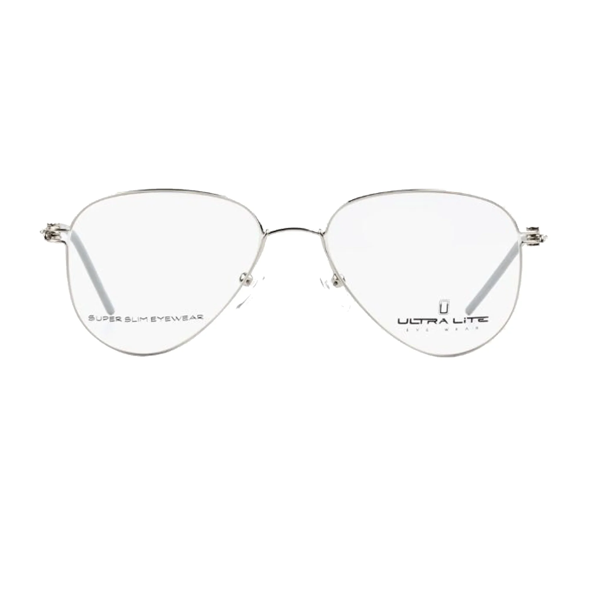 Ultra Lite Silver Aviator Metal Full Rim Eyeglasses UL918 104-Y20