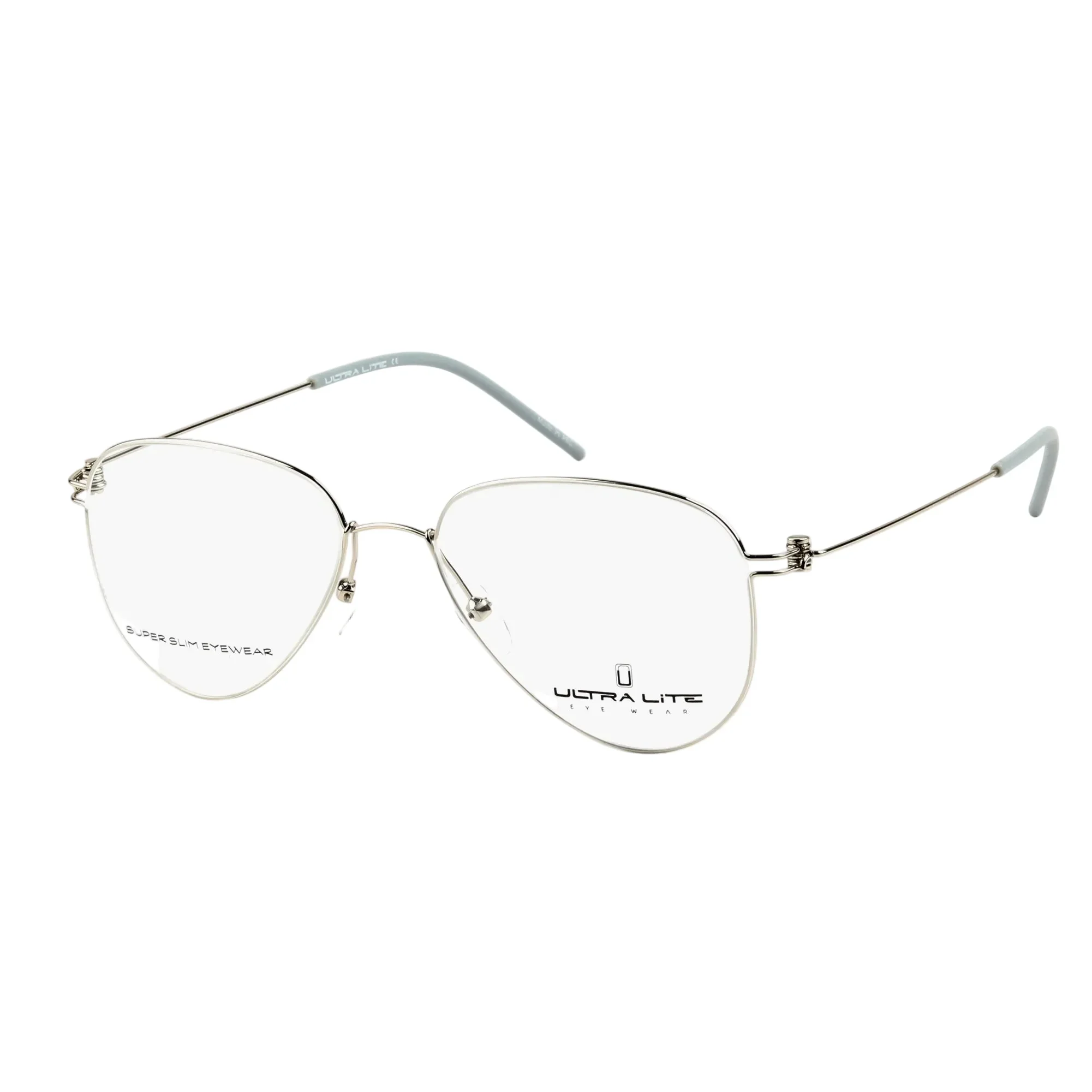 Ultra Lite Silver Aviator Metal Full Rim Eyeglasses UL918 104-Y20 - Image 2